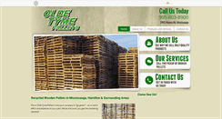 Desktop Screenshot of oldetymepallets.com